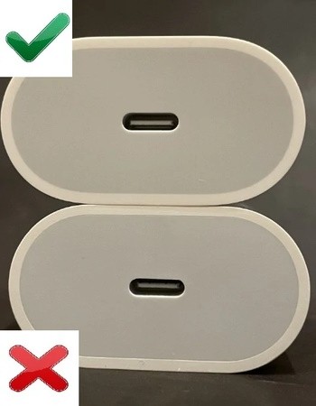 зарядка для iphone подделка