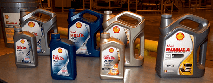 Цвета масла Shell