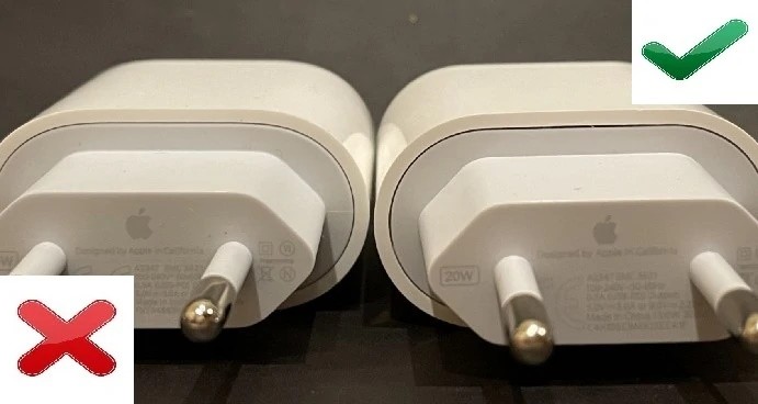 зарядка для iphone подделка